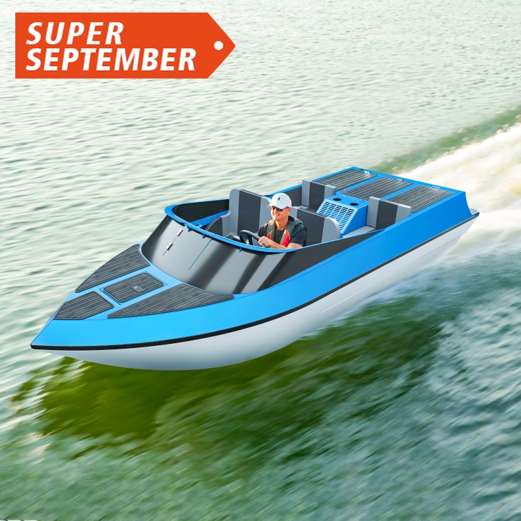 2024 Kinocean Aluminum Racing Jet Boat with 1812 CC 4-Cylinder Outboard Engine for Lake Surfing and Outdoor Adventures